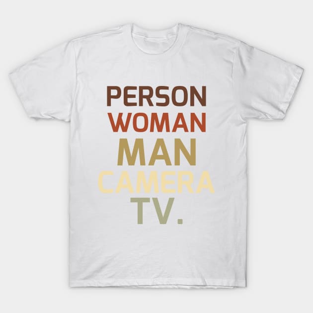 Person Woman Man Camera TV T-Shirt by youki